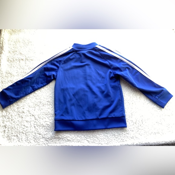 Adidas Logo Blue Zip Sweater 3T - Picture 6 of 6